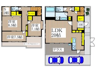 石神井台５丁目戸建の物件間取画像